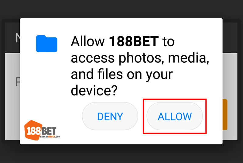 Chọn Allow để cài đặt trên Android