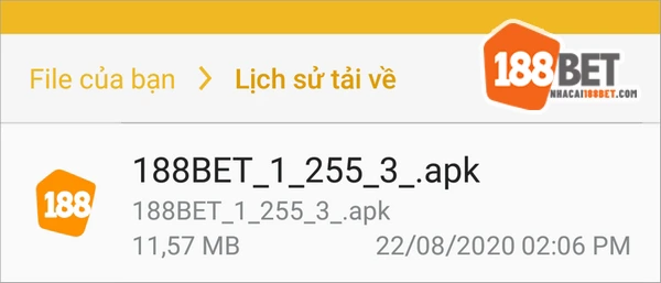Tải về APK 188BET để cài đặt trên thiết bị Android